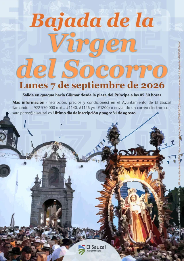 Pateada Bajada de la Virgen del Socorro en Güímar 2026 — Deportes y Aventura en El Sauzal, Tenerife