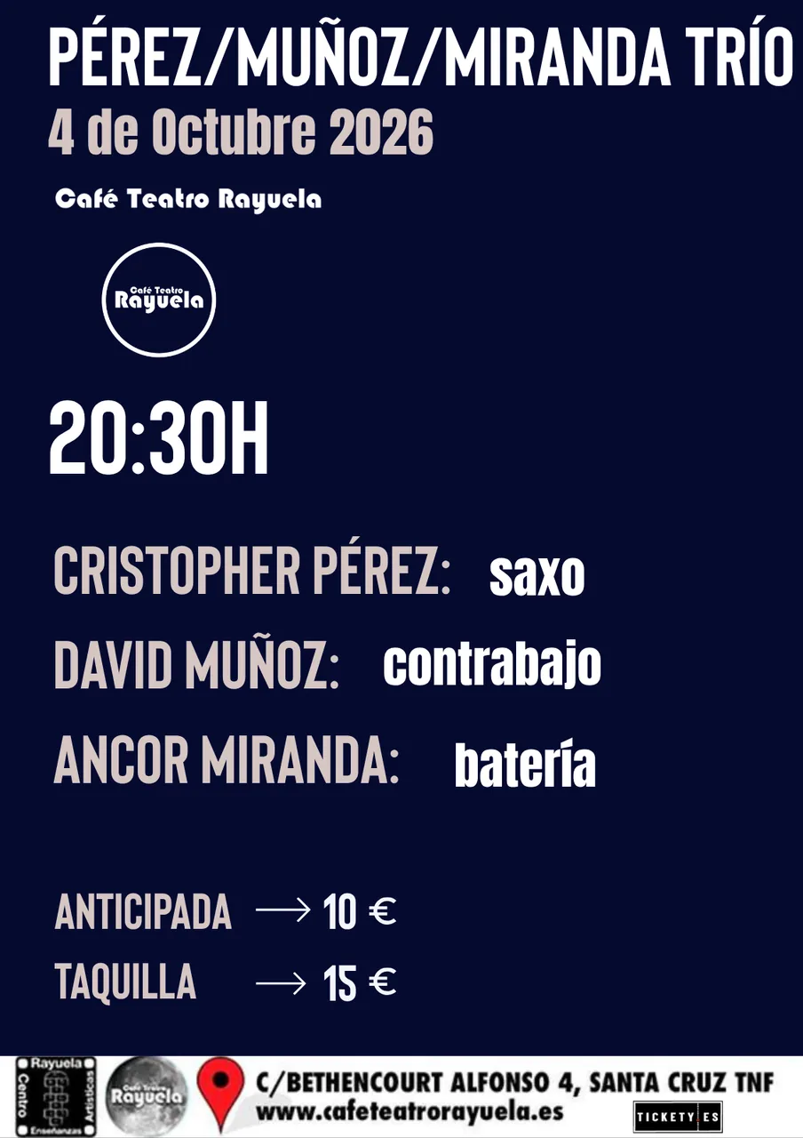 Pérez/ Muñoz/ Miranda Trío — Music in Santa Cruz de Tenerife, Tenerife