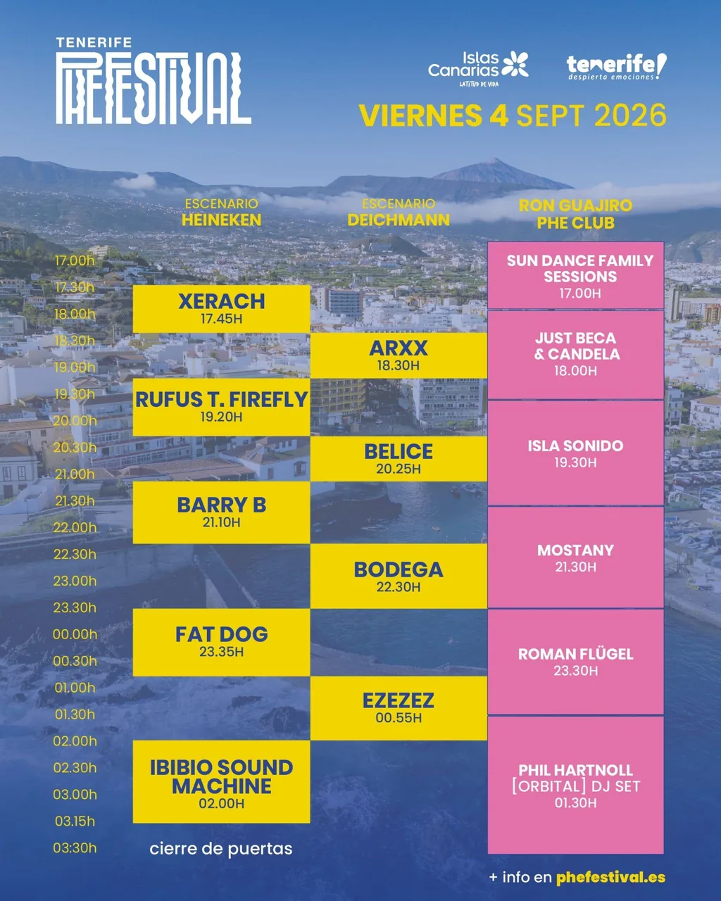 Phe Festival Concerts — Fiestas y Festivales en Puerto de la Cruz, Tenerife