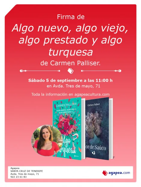 Book Presentation: Something New, Something Old, Something Borrowed and Something Turquoise, by Carmen Palliser — Workshops & Training in Santa Cruz de Tenerife, Tenerife