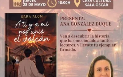 Presentación del libro «A ti y a mi nos unió el volcán» de Gara Alom — Talleres y Formación en Tacoronte, Tenerife