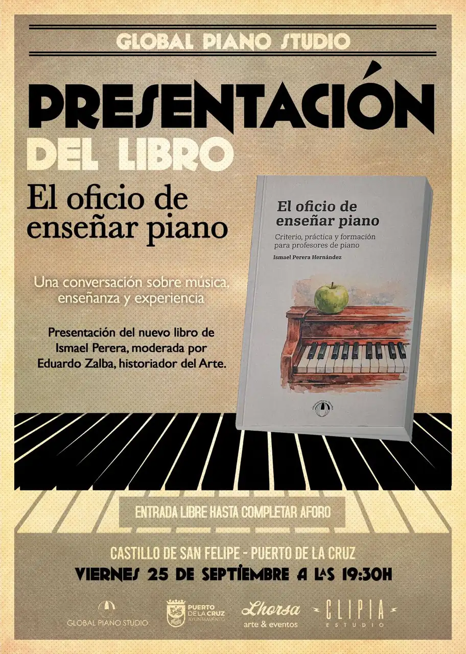 Book Launch: 'The Art of Teaching Piano' — Workshops & Training in Puerto de la Cruz, Tenerife