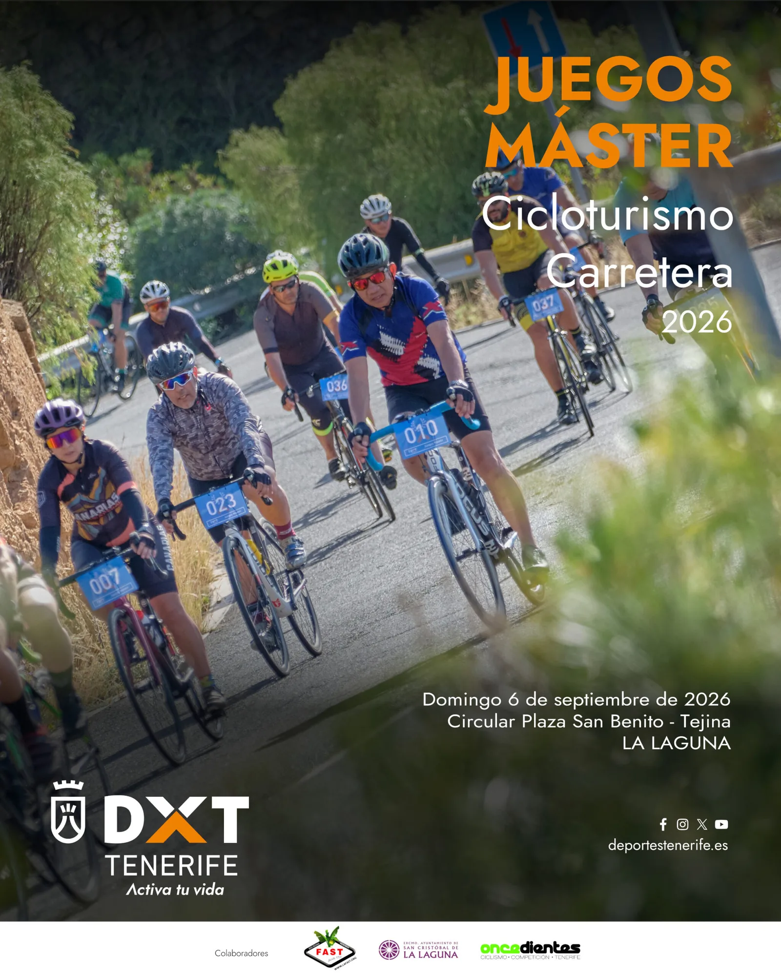 Primera jornada de Cicloturismo de los IX Juegos Máster — Deportes y Aventura en San Cristóbal de La Laguna, Tenerife
