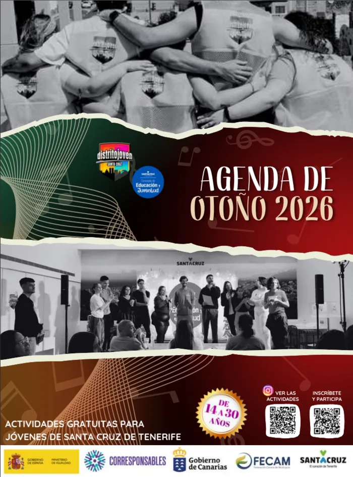 Programación de actividades otoño 2026 Distrito Joven — Talleres y Formación en Santa Cruz de Tenerife, Tenerife