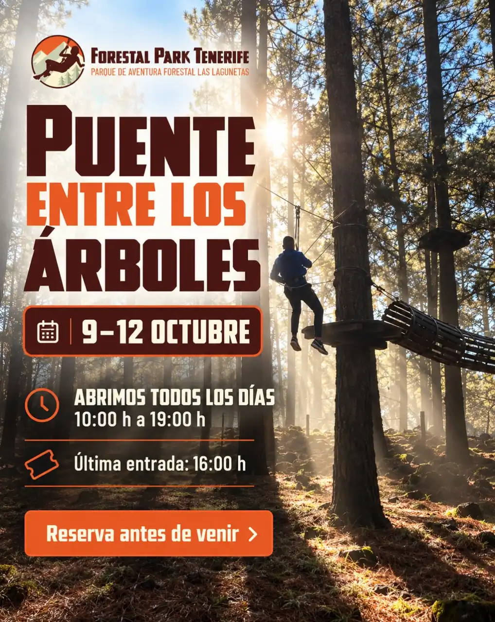 Puente entre los Árboles — Deportes y Aventura en El Rosario, Tenerife
