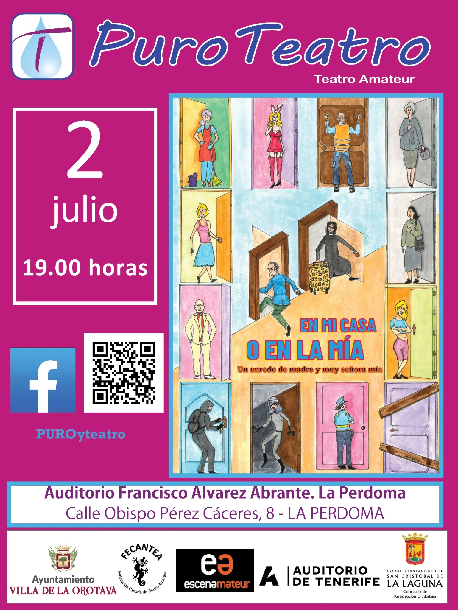 Puro Teatro: “En mi casa o en la mía” — Teatro y Danza en La Orotava, Tenerife