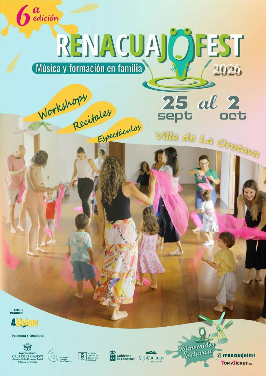 RENACUAJOFEST 6ta edición 2026 — Talleres y Formación en La Orotava, Tenerife