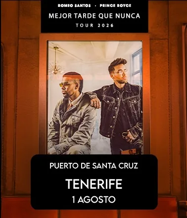Romeo Santos & Prince Royce - Mejor Tarde Que Nunca Tour 2026 — Música en Santa Cruz de Tenerife, Tenerife