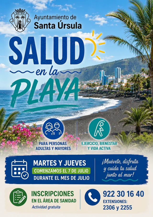 Salud en la Playa — Deportes y Aventura en Puerto de la Cruz, Tenerife