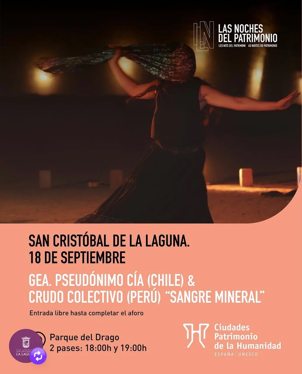 Sangre Mineral — Teatro y Danza en San Cristóbal de La Laguna, Tenerife