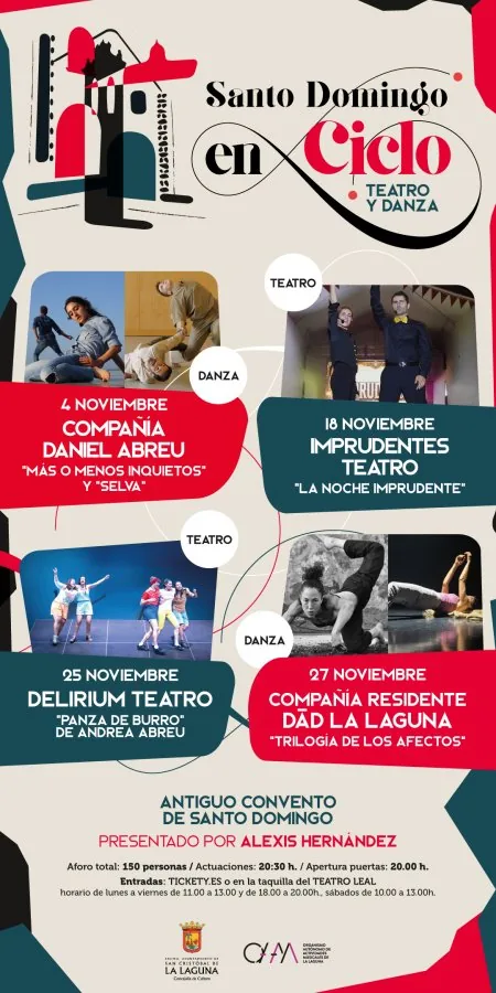 Santo Domingo en Ciclo - Teatro y Danza: "Mas o menos inquietos” y “Selva” de Cía. Daniel Abreu — Teatro y Danza en San Cristóbal de La Laguna, Tenerife