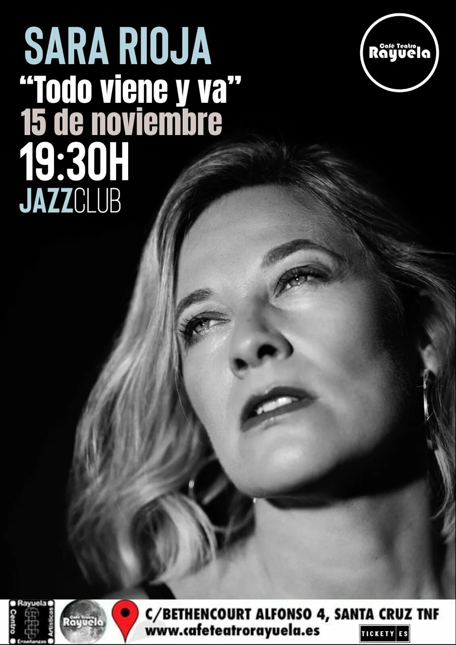 Sara Rioja - 'Todo Viene y Va' en el Café Teatro Rayuela — Música en Santa Cruz de Tenerife, Tenerife