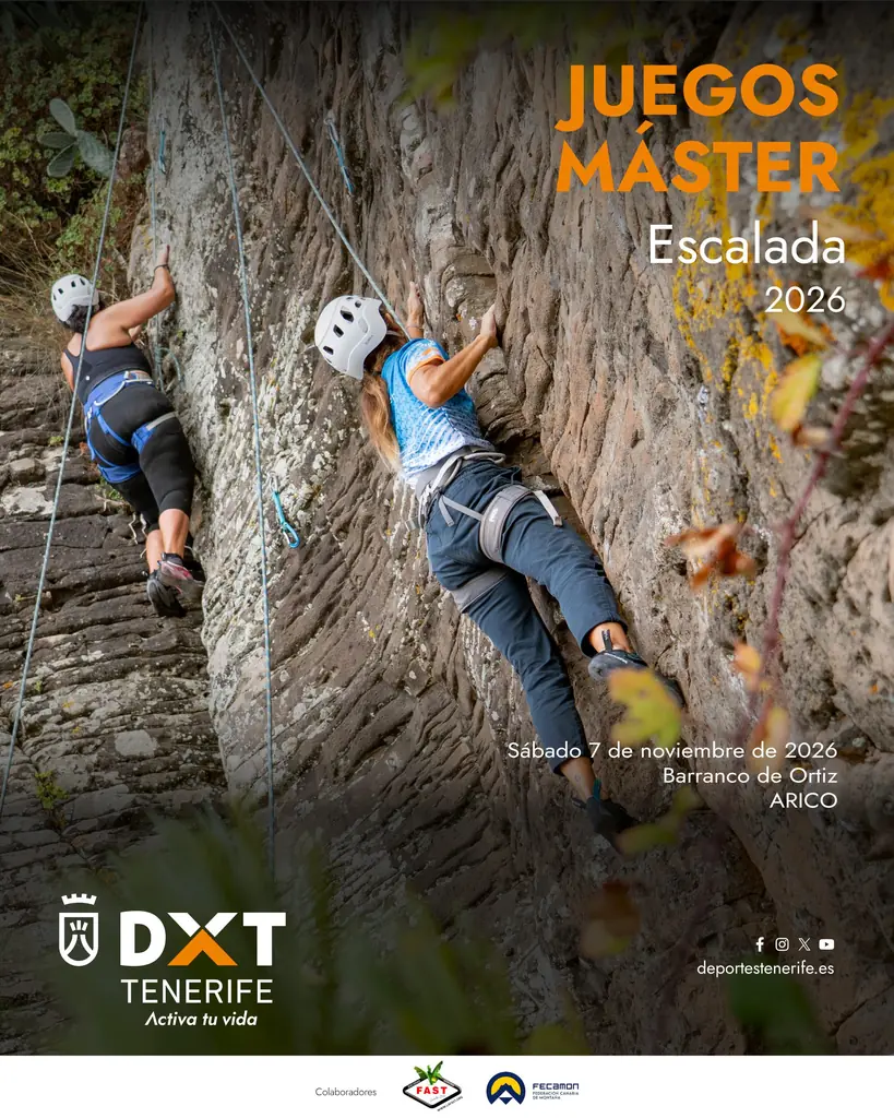 Segunda jornada de Escalada de los IX Juegos Máster — Deportes y Aventura en Arico, Tenerife