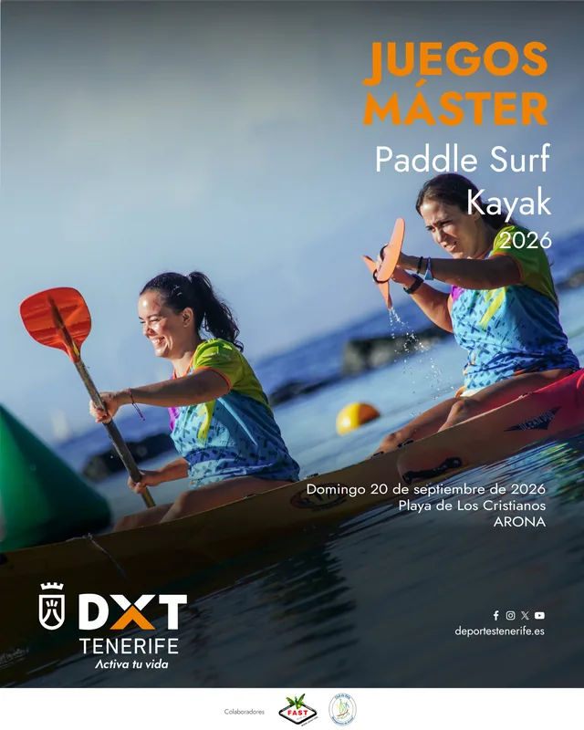 Second Paddle Surfing and Kayaking Session of the IX Master Games — Sports & Adventure in Arona, Tenerife