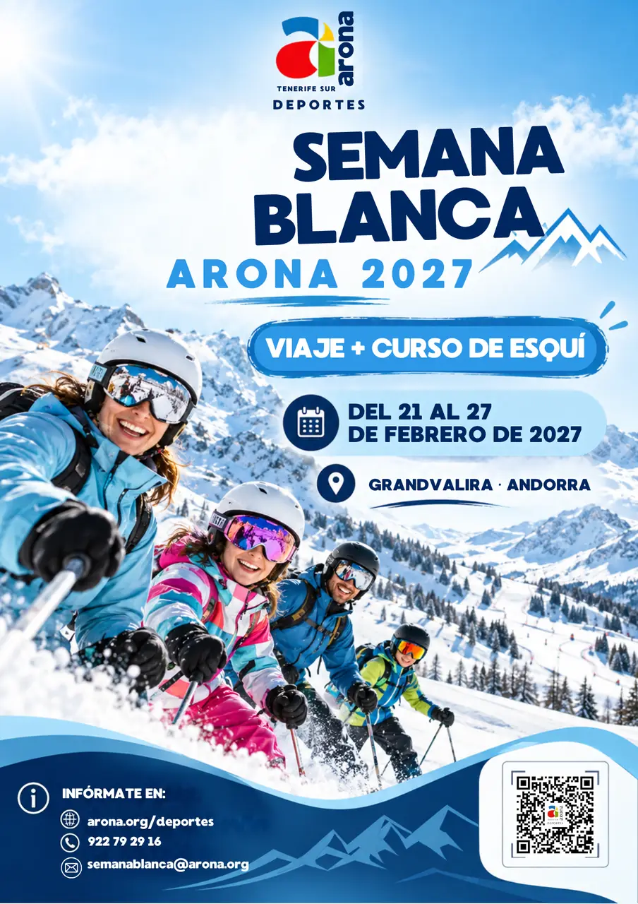 Semana Blanca Arona 2027 — Infantil y Familiar en Arona, Tenerife