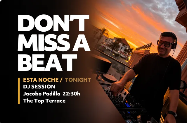 Sesion DJ Jacobo Padilla en nuestra terraza The Top — Música en Arona, Tenerife