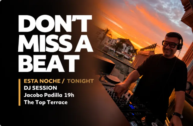 Sesion DJ Jacobo Padilla en nuestra terraza The Top — Música en Arona, Tenerife