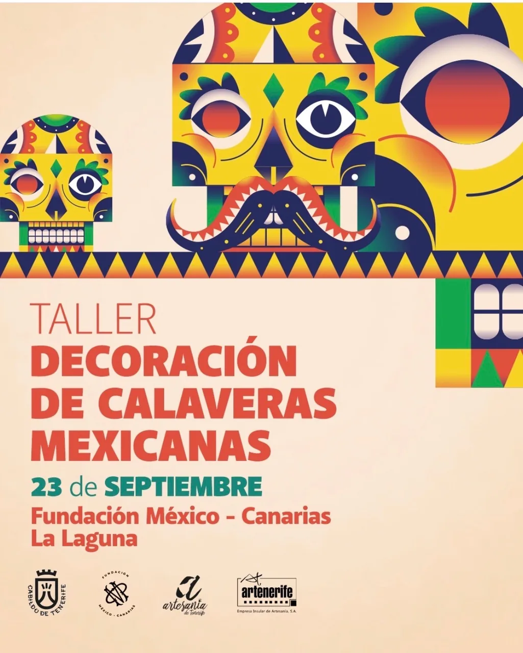 Taller de decoración de calaveras mexicanas — Talleres y Formación en San Cristóbal de La Laguna, Tenerife