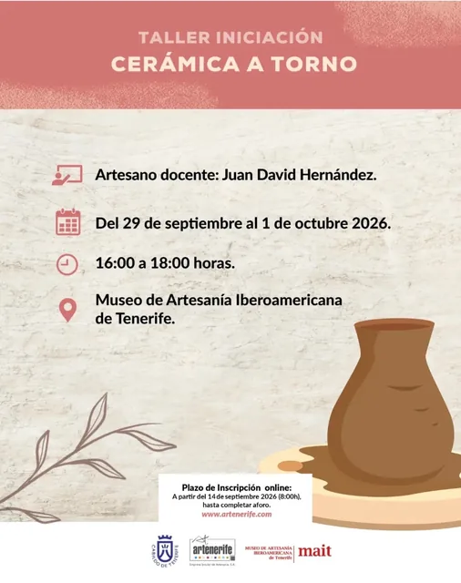 Taller de iniciación a la cerámica a torno — Talleres y Formación en La Orotava, Tenerife