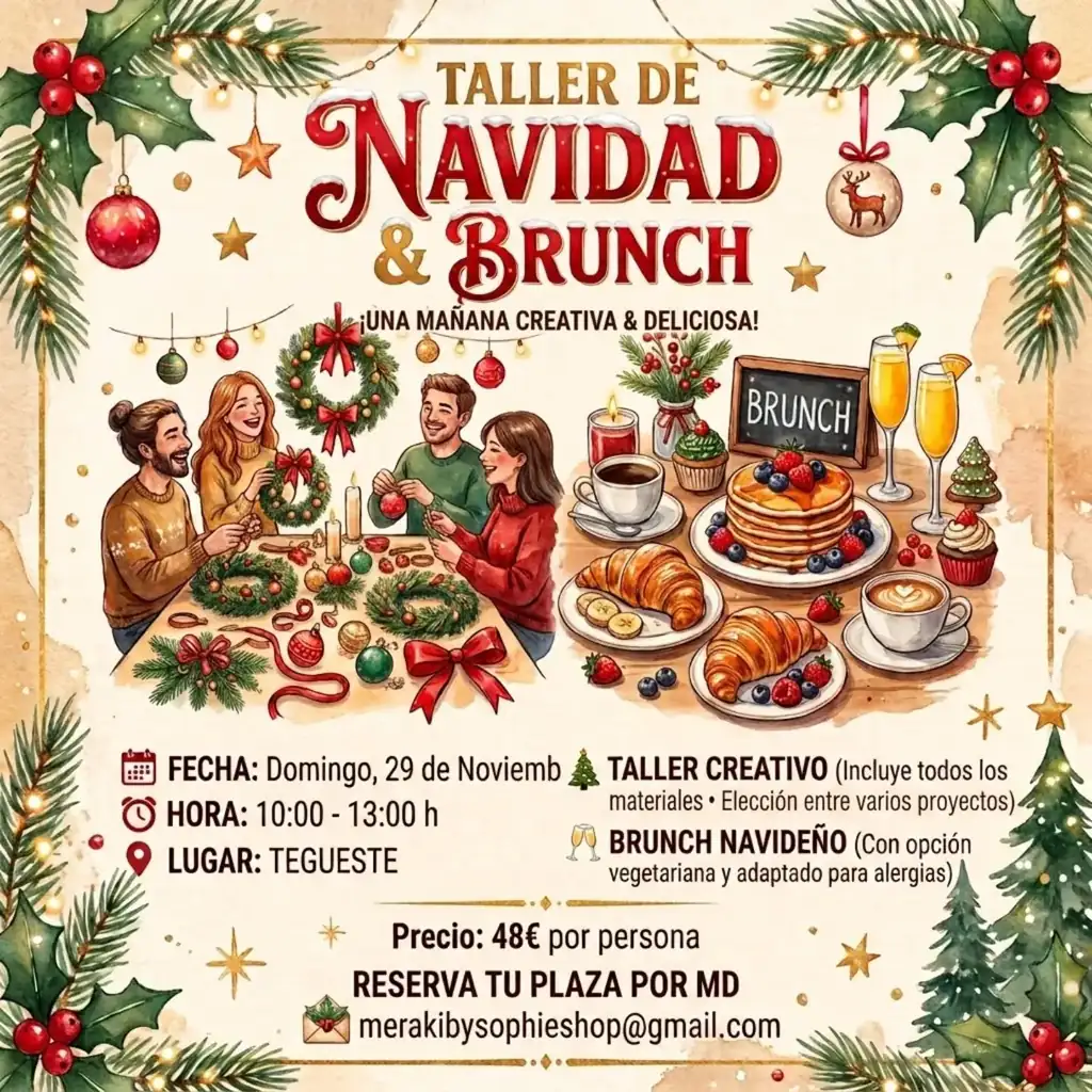 Taller de Navidad & Brunch en Tegueste — Talleres y Formación en Tegueste, Tenerife