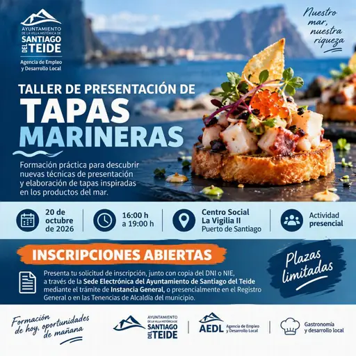 Seafood Tapas Presentation Workshop — Workshops & Training in Santiago del Teide, Tenerife