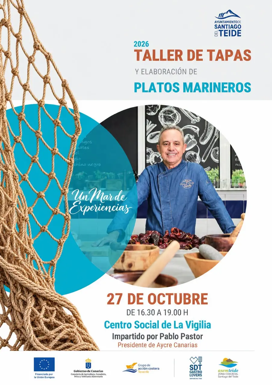 Taller de Presentación de Tapas Marineras: Un Mar de Experiencias — Talleres y Formación en Santiago del Teide, Tenerife