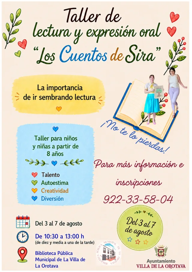 Taller Los Cuentos de Sira — Infantil y Familiar en La Orotava, Tenerife