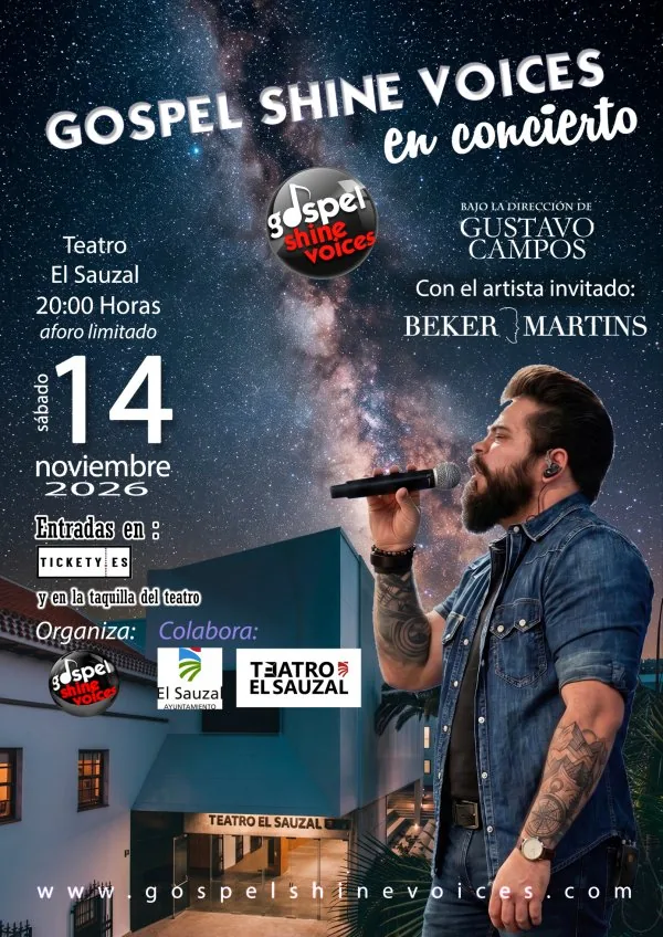 "Total Praise" de Gospel Shine Voices, en el Teatro El Sauzal — Música en El Sauzal, Tenerife