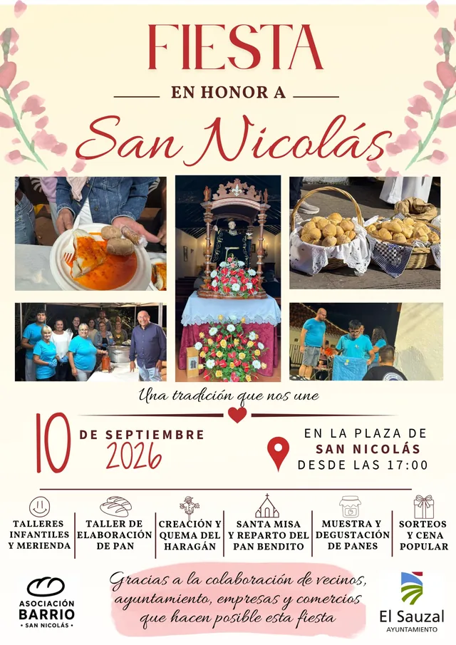 Tradicional celebración de la festividad de San Nicolás 2026 — Fiestas tradicionales / Romerías en El Sauzal, Tenerife
