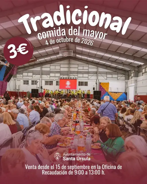 Tradicional Comida del Mayor 2026 — Talleres y Formación en Santa Úrsula, Tenerife