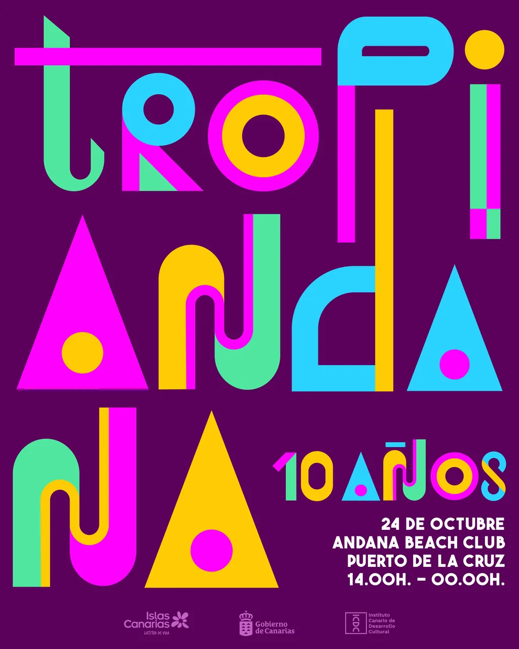 Tropicalia Tenth Anniversary at Andana Beach Club — Festivals in Puerto de la Cruz, Tenerife