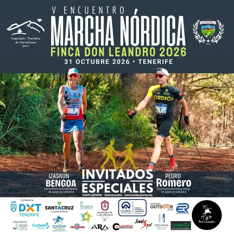 5th Finca Don Leandro Nordic Walking Meet 2026 — Sports & Adventure in El Rosario, Tenerife