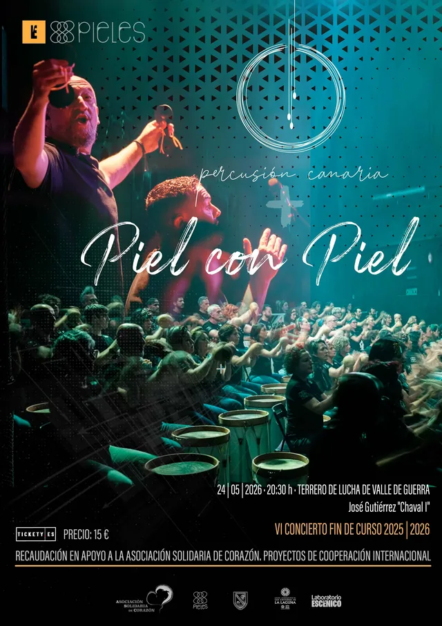 VI CONCIERTO SOLIDARIO. FIN DE CURSO PERCUSIÓN CANARIA 25/26 — Música en San Cristóbal de La Laguna, Tenerife