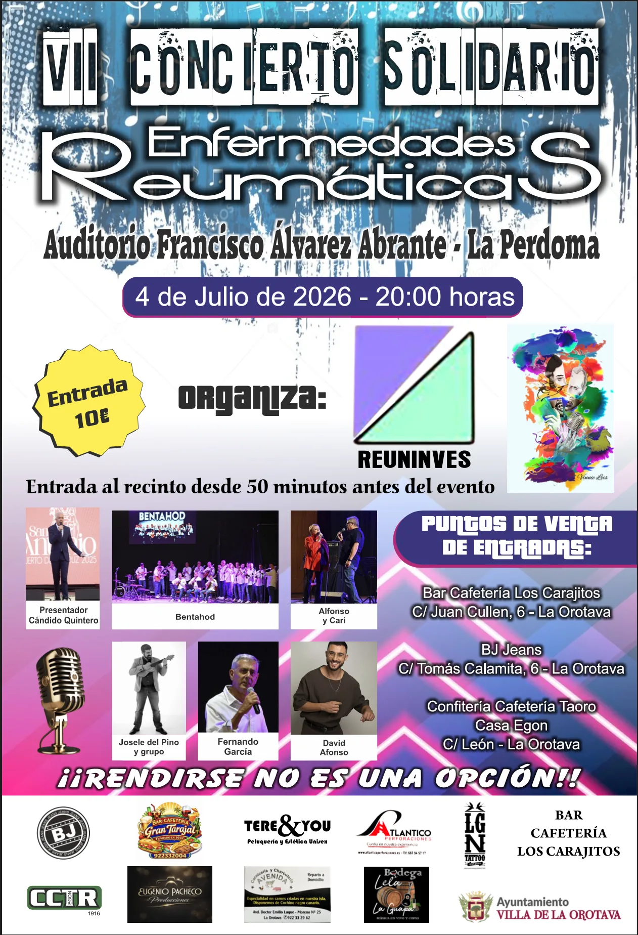 VII Concierto Solidario Enfermedades Reumáticas — Música en La Orotava, Tenerife