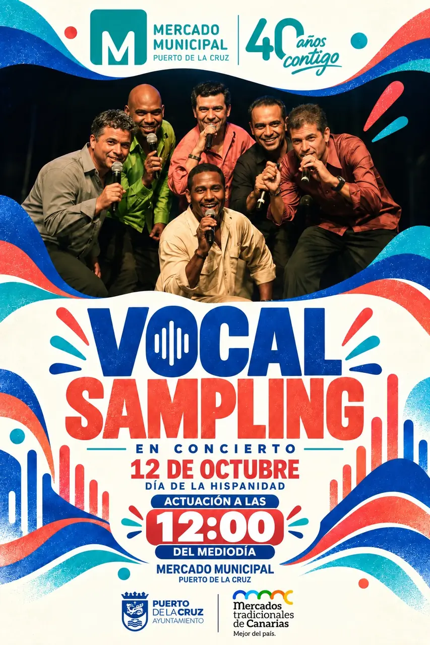 Vocal Sampling en concierto — Música en Puerto de la Cruz, Tenerife
