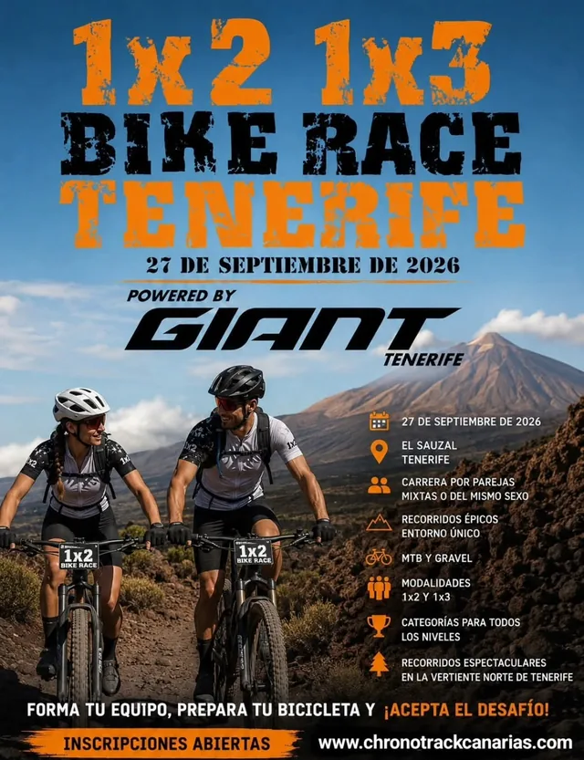 XIII 1x2 1x3 Bike Race Tenerife – 2026 — Deportes y Aventura en El Sauzal, Tenerife