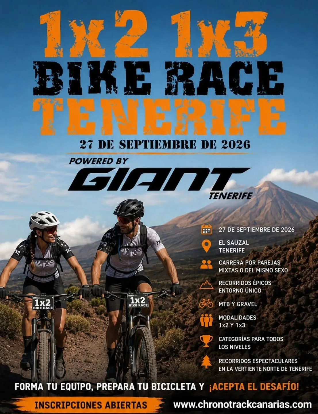 XIII 1x2 1x3 Bike Race Tenerife – 2026 — Deportes y Aventura en El Sauzal, Tenerife