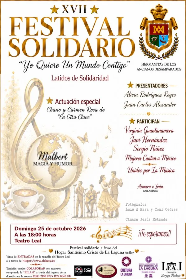 XVII Festival Solidario "Yo Quiero Un Mundo Contigo" — Teatro y Danza en San Cristóbal de La Laguna, Tenerife