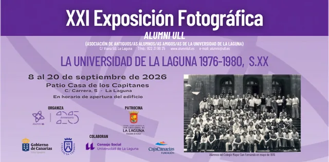 XXI Exposición Fotográfica Alumni ULL: La Universidad de La Laguna 1976-1980, S. XX — Exposiciones y Museos en San Cristóbal de La Laguna, Tenerife